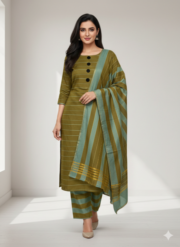 Unstitched 3 PC Royal Essence Lawn
(Green Zinc)