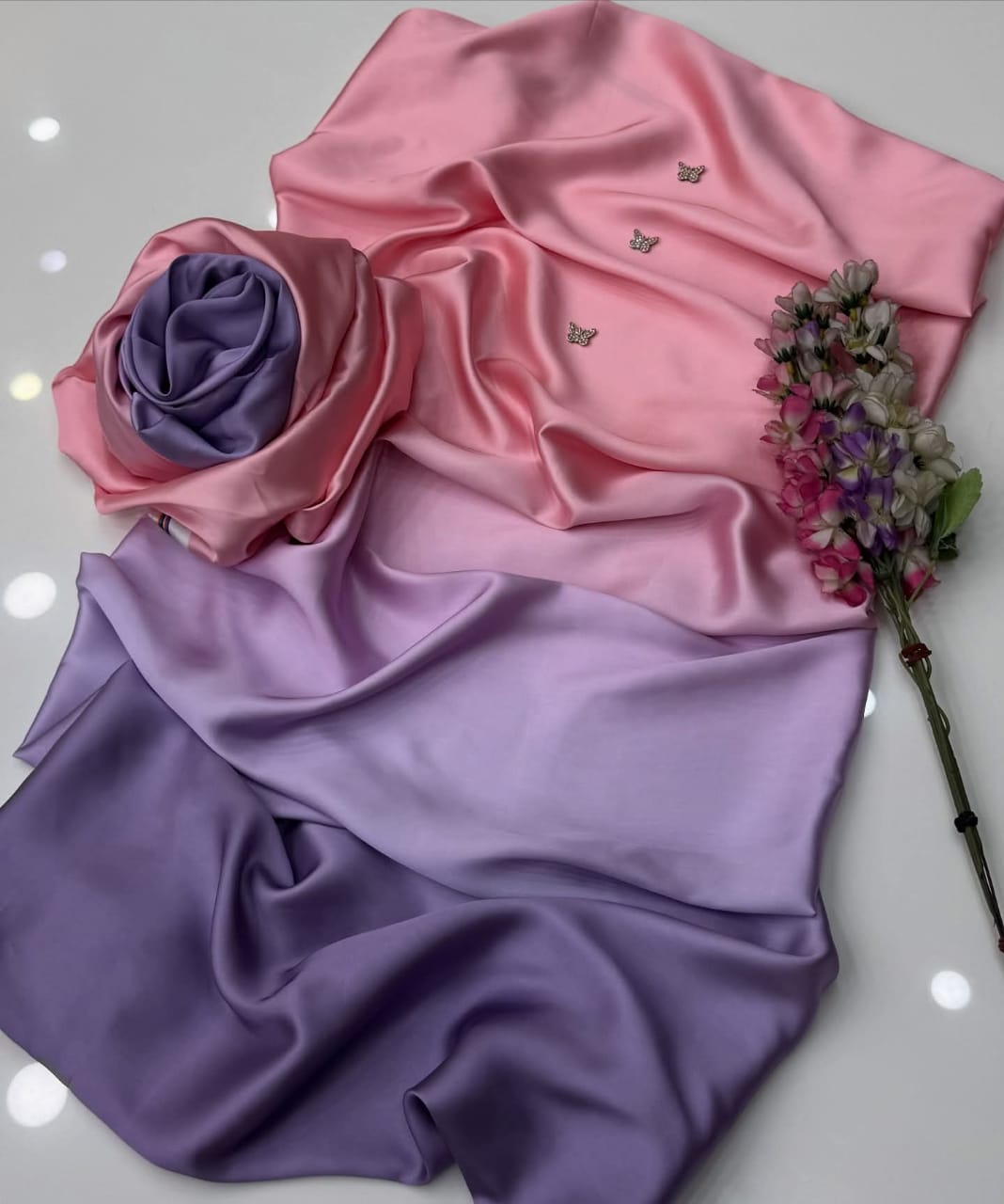 Shamoze Silk – Digital Bloom 3pc Unstitched Suit