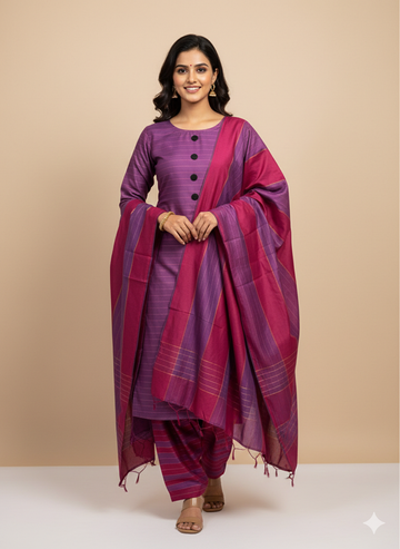 Unstitched 3 PC Royal Essence Lawn
(pink color)
