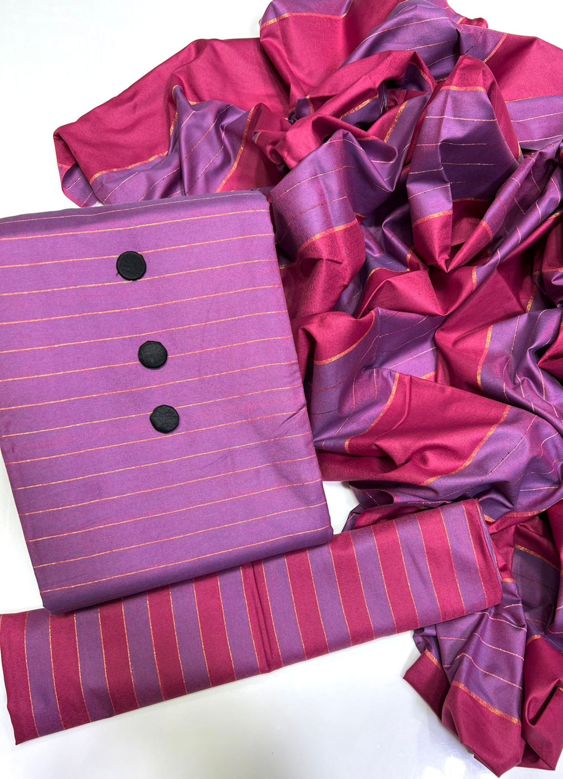 Unstitched 3 PC Royal Essence Lawn
(pink color)