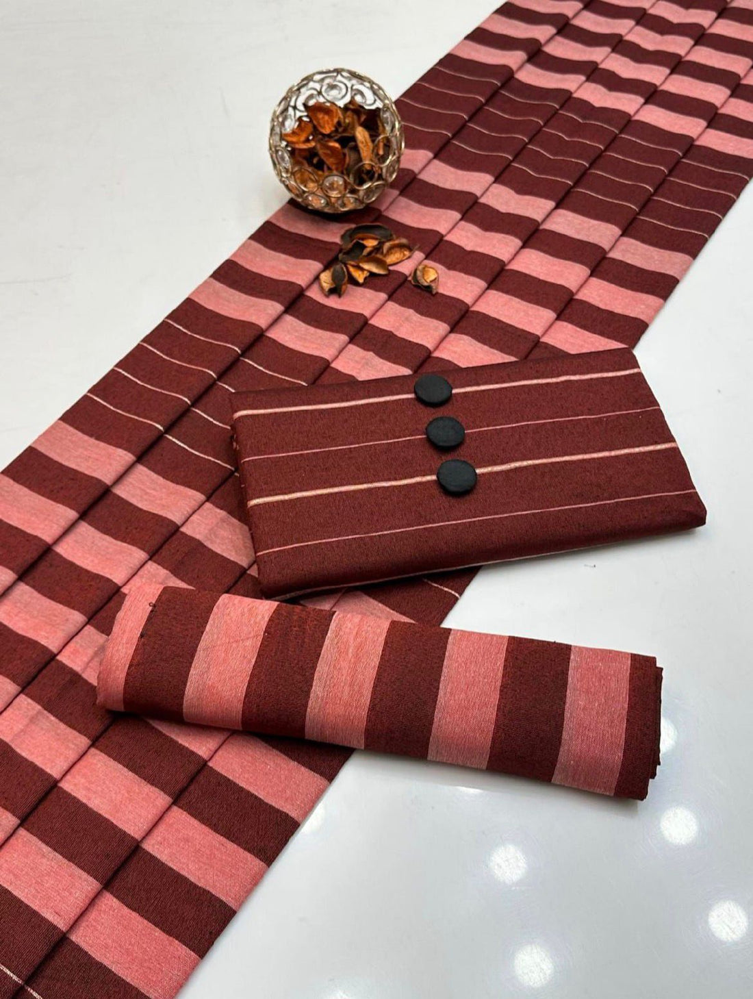 3pc Multani Susi Khaadi (Red Pink)