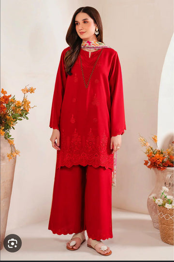 🌸 WINTER'S COLLECTION 🌸  🟥 BRAND NAME : SAPPHIRE 🟨 CATEGORY : DHANAK 3PC EMBROIDERED (005)