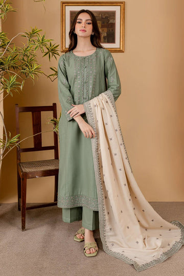 🌸 WINTER'S COLLECTION 🌸  🟥 BRAND NAME : LIBAAS 🟨 CATEGORY : DHANAK 3PC Embroidered (005)