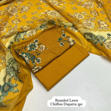 Maria.B.  Lawn with Chiffon Dupatta 3pc