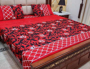 3 Piece Cotton Crystal Bedsheet [013]
