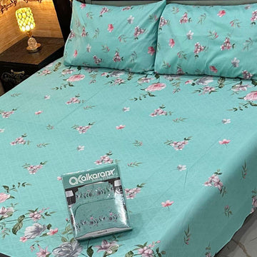 alkaram 3pc Printed Bedsheet [0005]