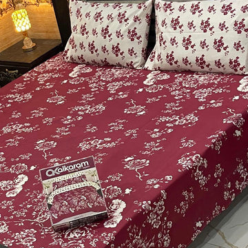alkaram 3pc Printed Bedsheet [0008]
