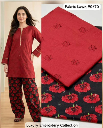 Chicken Kari lawn 2 pc unstitched [012]